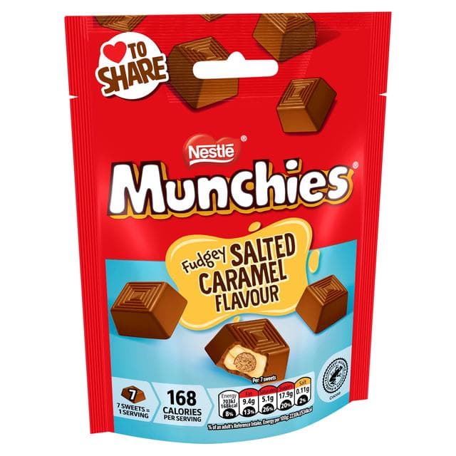 Munchies 97g Fudgey Salted Caramel Flavour Small Pouch - gallery image 2