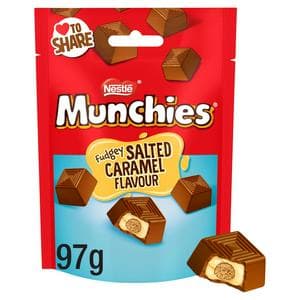 Munchies 97g Fudgey Salted Caramel Flavour Small Pouch
