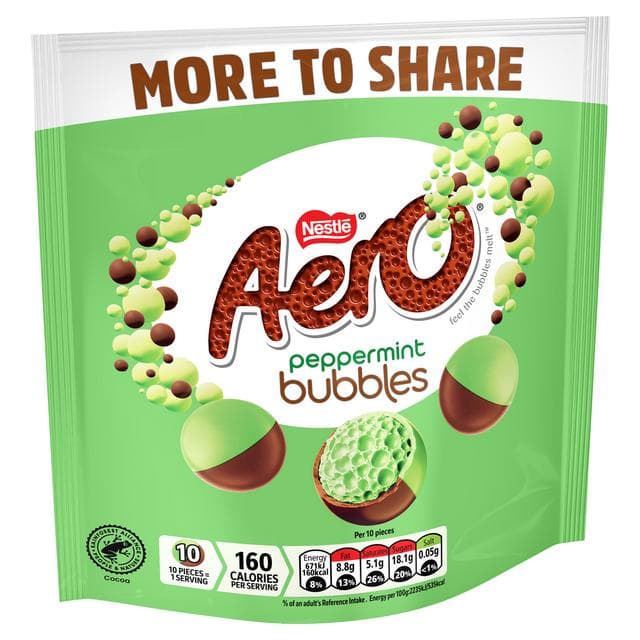 Aero Bubbles Peppermint Mint Chocolate Sharing Bag 181g - gallery image 2