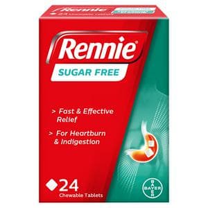 Rennie Sugar Free Spearmint Flavour Chewable Tablets x24