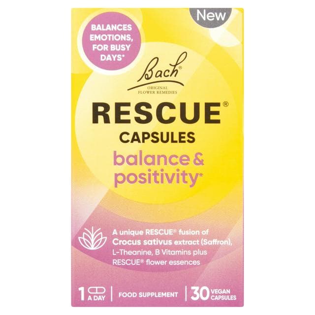 Bach Rescue Balance & Positivity Vegan Capsules x30 - gallery image 1