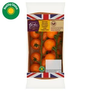 Sainsbury's British Golden Vittoria Cherry Vine Tomatoes, Taste the Difference