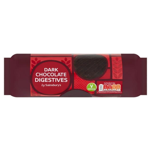 Sainsbury's Dark Chocolate Digestives 300g - gallery image 1
