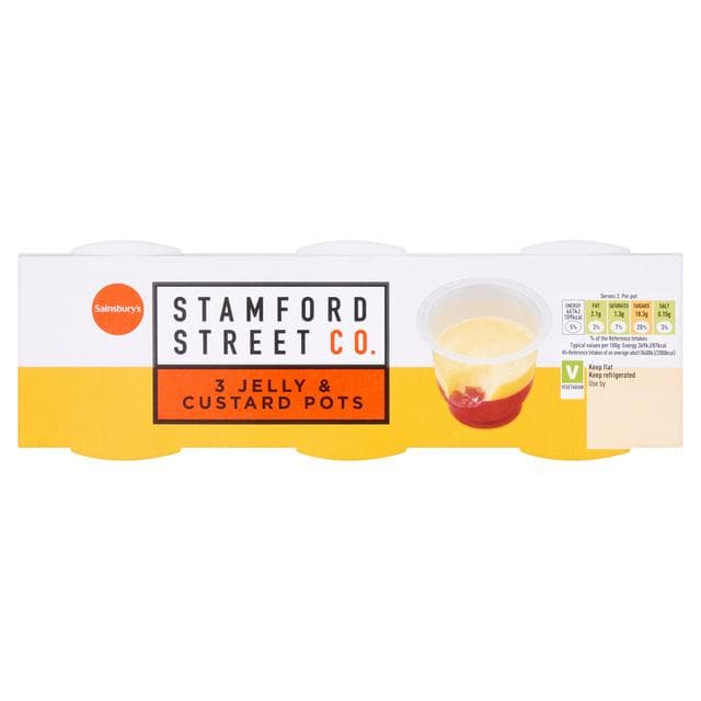 Stamford Street Co. Jelly & Custard Pots 3x125g - gallery image 1