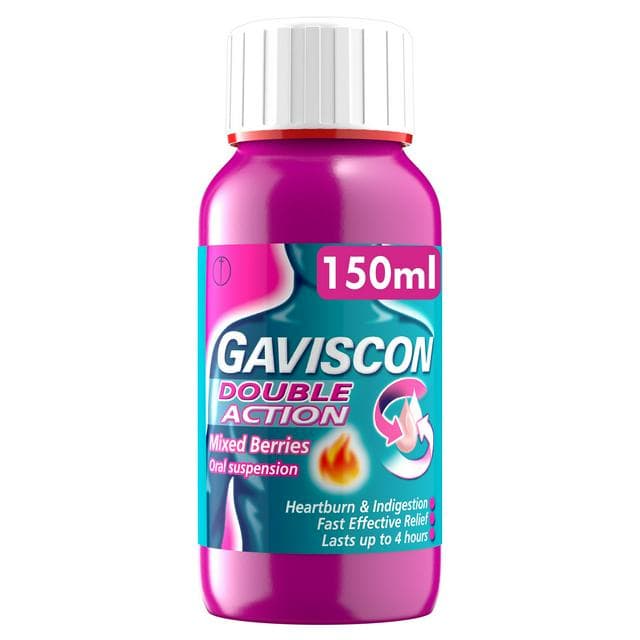 Gaviscon Double Action Oral Suspension Mixed Berries 150ml - gallery image 1