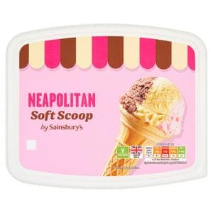 Sainsbury's Neapolitan Soft Scoop 2L