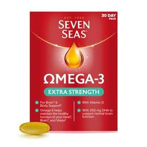 Seven Seas Omega-3 Fish Oil Extra Strength with Vitamin D Capsules x30