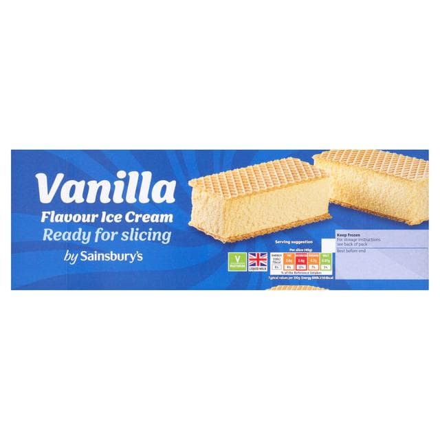 Sainsbury's Vanilla Flavour Ice Cream 1L - gallery image 1