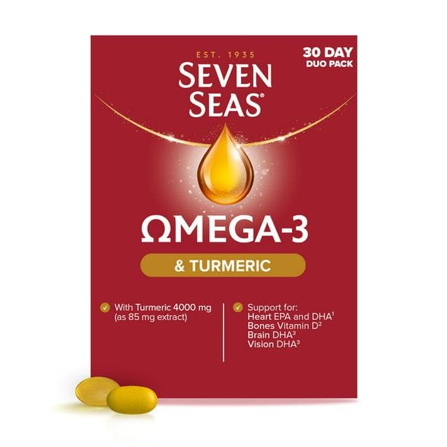 Seven Seas Omega-3 Fish Oil & Turmeric with Vitamin D 30 Day Duo Pack - gallery image 1