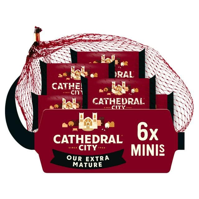 Cathedral City Mini Extra Mature Cheddar Cheese 6x20g - gallery image 1