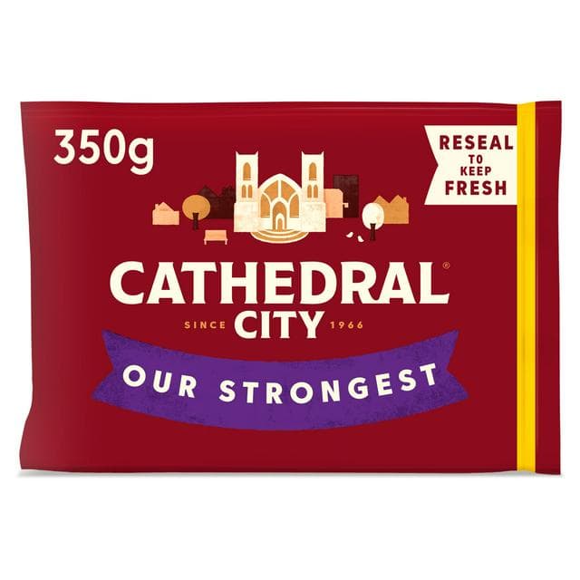 Cathedral City Vintage Our Strongest Extra Mature Cheddar Cheese 350g - gallery image 1