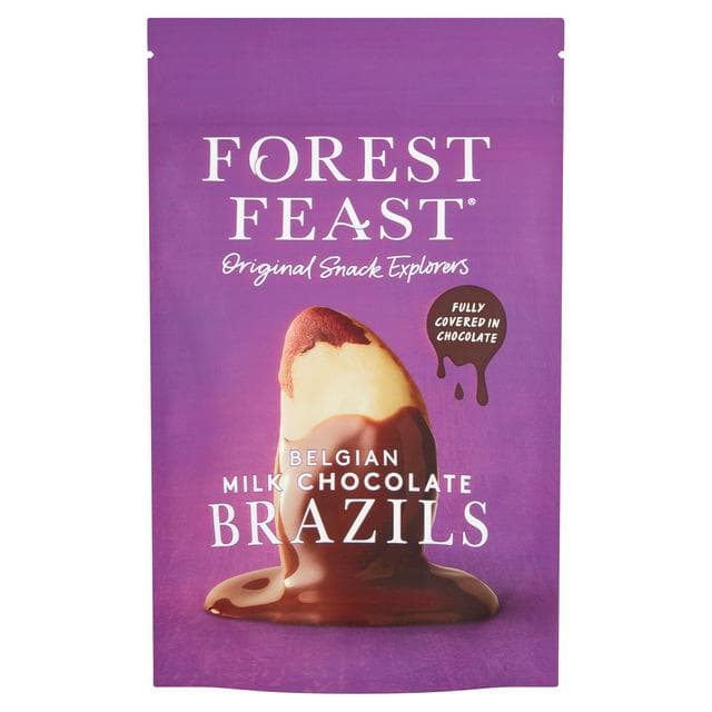 Forest Feast Belgian Milk Chocolate Brazils 120g - gallery image 1