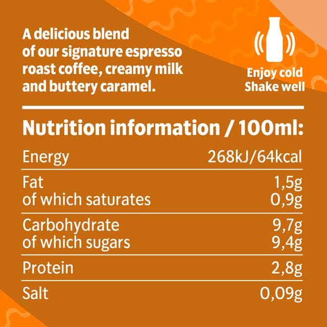 Starbucks Frappuccino Caramel Flavoured Milk Iced Coffee 4 x 250ml - gallery image 2