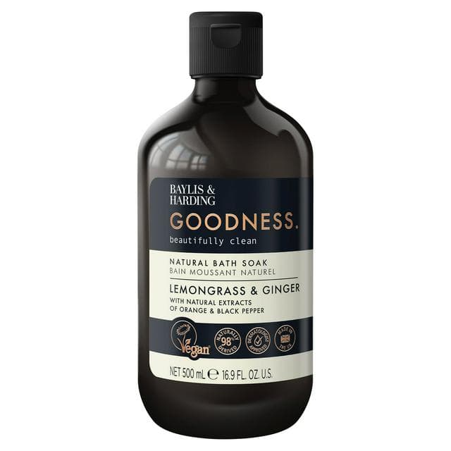 Baylis & Harding Goodness Lemongrass & Ginger Natural Bath Soak 500ml - gallery image 1