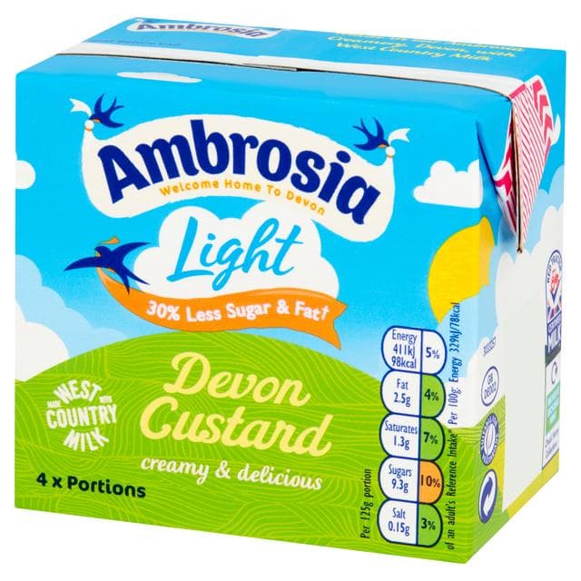 Ambrosia Light 500g Low Fat & Reduced Sugar Custard Dessert Carton - gallery image 3