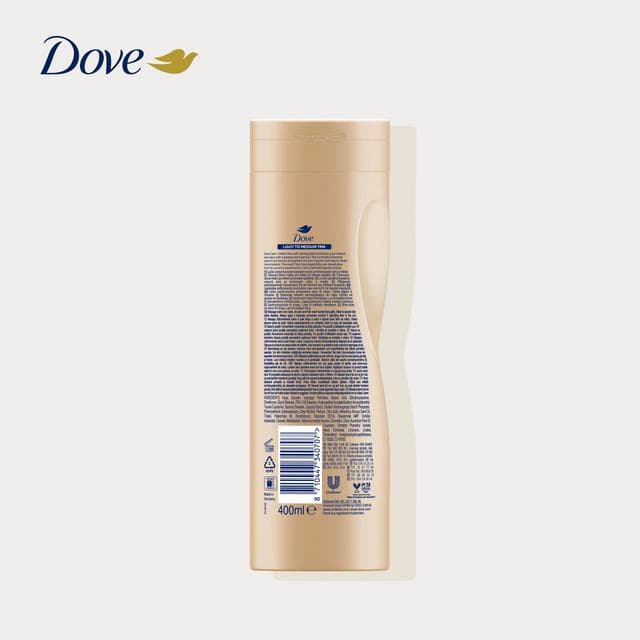Dove Visible Glow Fair to Medium Self Tanning Lotion Fake Tan 400ml - gallery image 5