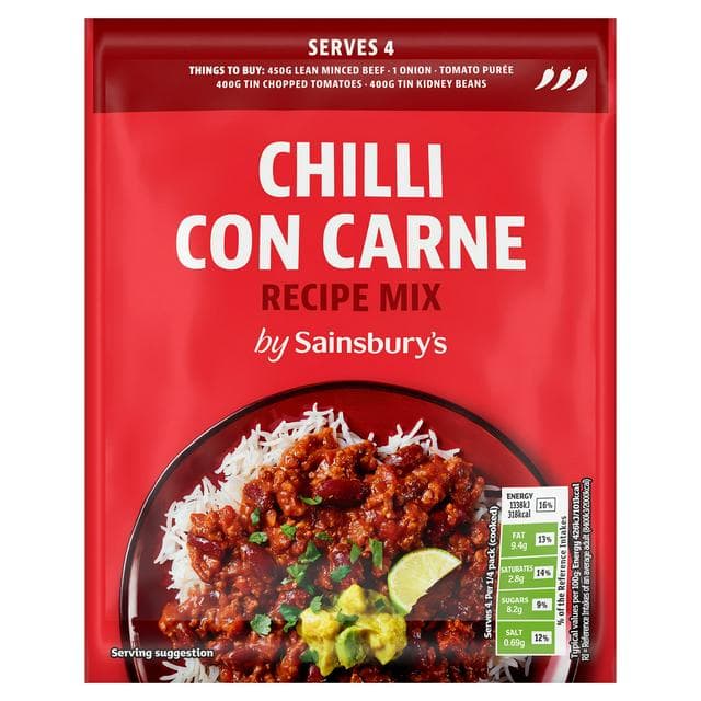 Sainsbury's Chilli Con Carne, Inspired to Cook 41g - gallery image 1