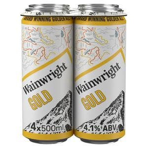 Wainwright Golden Ale Beer Cans 4 x 500ml