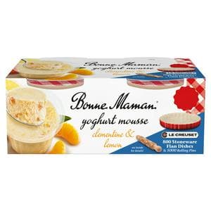 Bonne Maman Clementine & Lemon Mousse Dessert 2x70g
