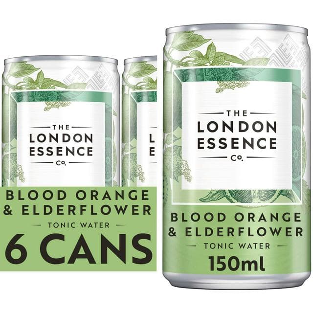 The London Essence Co. Blood Orange & Elderflower Tonic Water 6x150ml - gallery image 1
