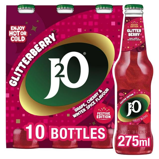 J2O Glitterberry Grape, Cherry & Spice Flavour Still 10 x 275ml - gallery image 1