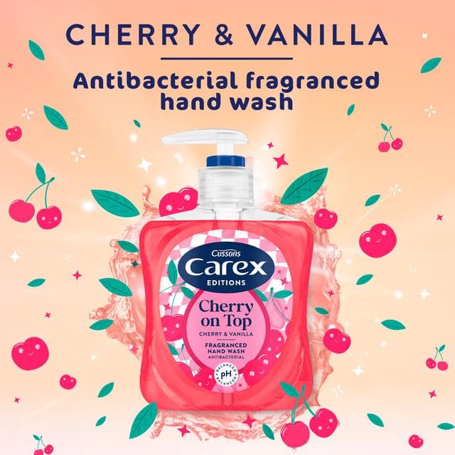 Carex 250ml Editions Cherry on Top Antibacterial Hand Wash - gallery image 3