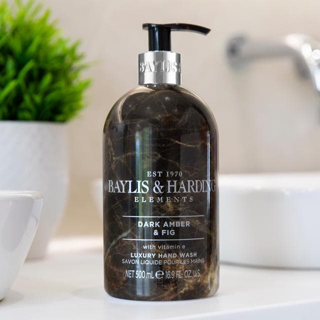 Baylis & Harding Elements Dark Amber & Fig Luxury Hand Wash 500ml - gallery image 3