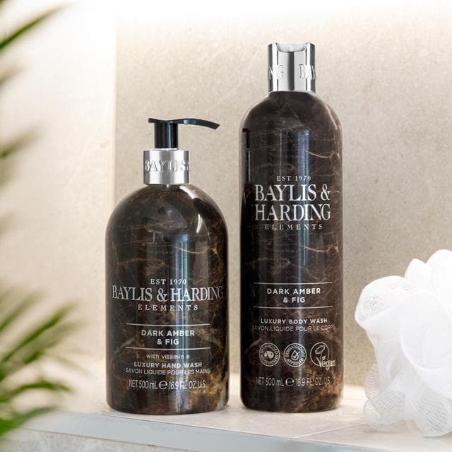 Baylis & Harding Elements Dark Amber & Fig Luxury Hand Wash 500ml - gallery image 4