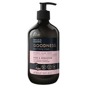Baylis & Harding Goodness Rose & Geranium Natural Hand Wash 500ml