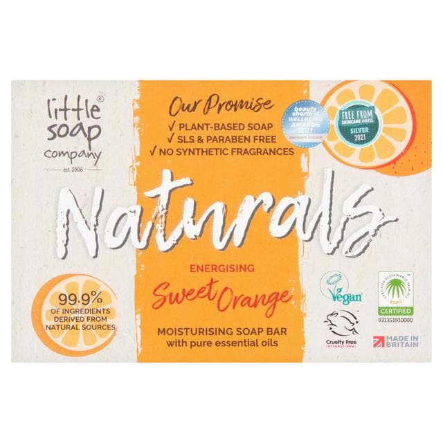 Little Soap Company Naturals Bar Soap Sweet Orange 100g - gallery image 1