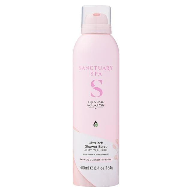 Sanctuary Spa Lily & Rose Shower Burst 200ml - gallery image 1