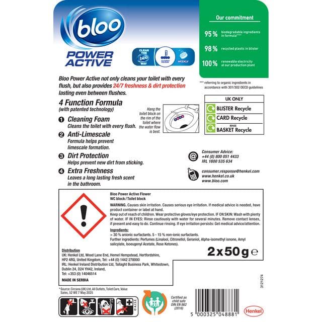 Bloo Power Active Flower Rim Blocks 2x50g - gallery image 2