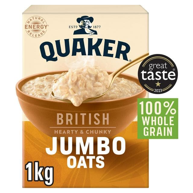Quaker Jumbo Porridge Oats 1kg - gallery image 1