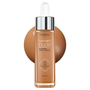 L'Oreal Paris True Match Nude Plumping Tinted Serum, 1% Hyaluronic Acid, Shade 6-7