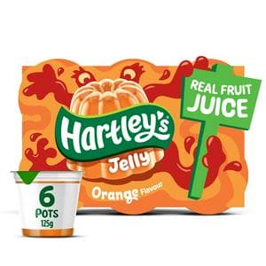 Hartley's 6 x 125g Orange Flavour Jelly