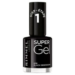 Rimmel London Super Gel Nail Polish Black 12ml