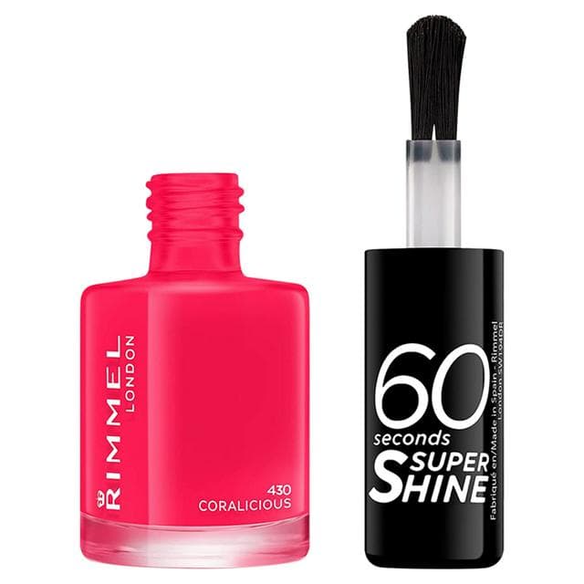 Rimmel London 60 Seconds Super Shine 430 Coralicious 8ml - gallery image 1