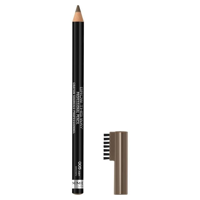 Rimmel London Brow This Way Professional Brow Pencil 005 Ash Brown 1.4g - gallery image 1