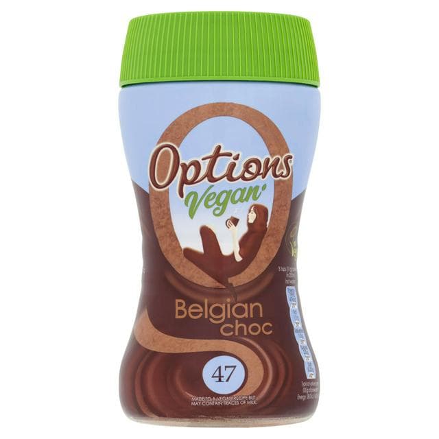 Options Vegan Instant Belgian Hot Chocolate Drink 200g - gallery image 1