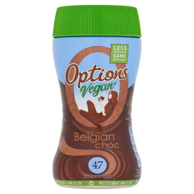 Options Vegan Instant Belgian Hot Chocolate Drink 200g - gallery image 1