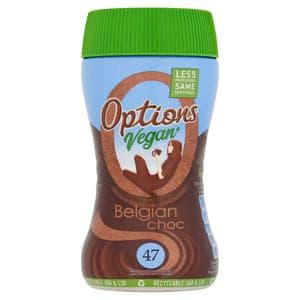 Options Vegan Instant Belgian Hot Chocolate Drink 200g