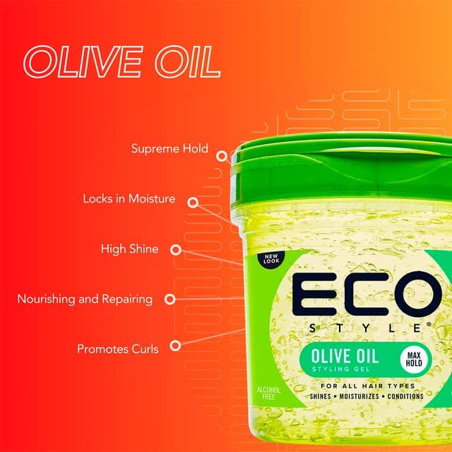Ecostyle Professional Styling Gel Olive Oil 236ml - gallery image 5
