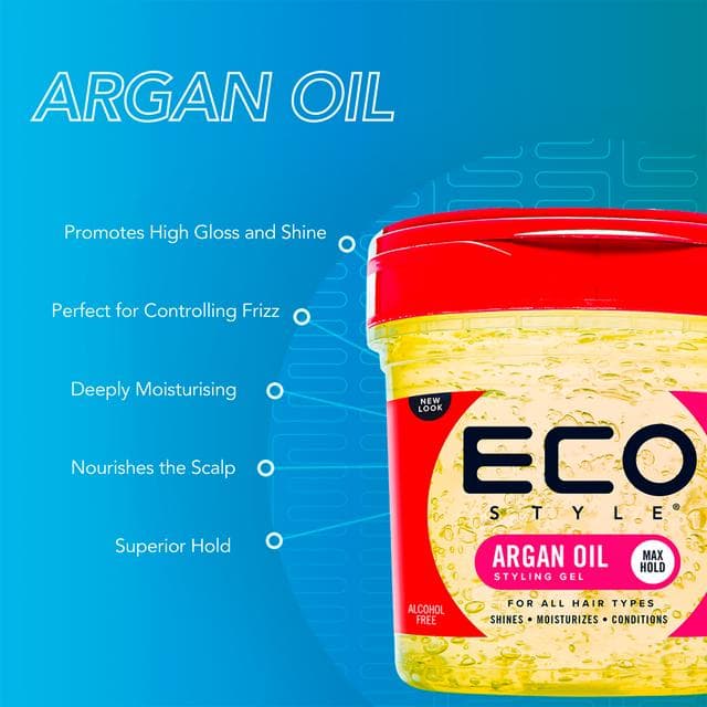 Ecostyle Professional Styling Gel Argan Oil 473ml - gallery image 5