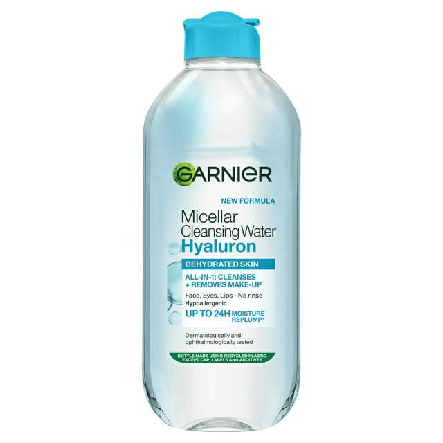Garnier Micellar Hyaluronic Aloe Water Facial Cleanser Makeup Remover For Dehydrated Skin 400ml - gallery image 1
