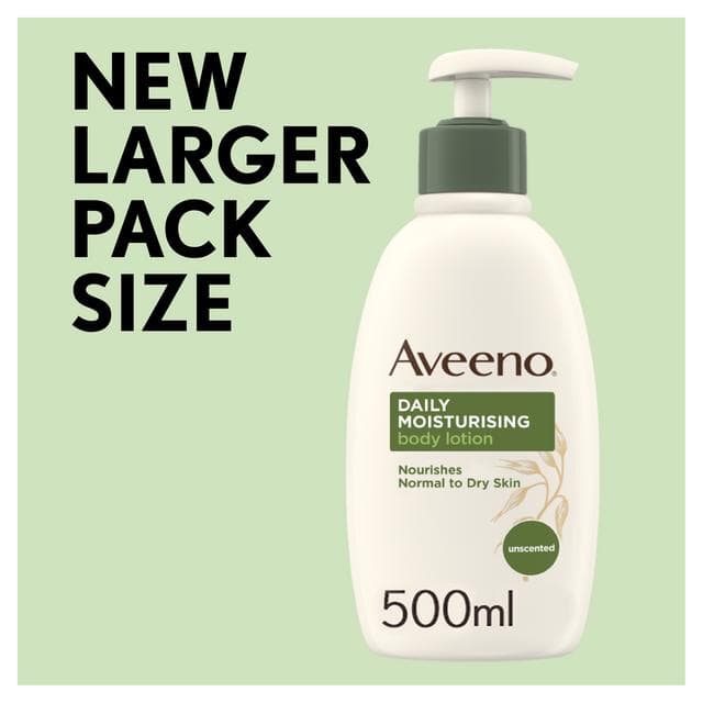Aveeno Daily Moisturising Body Lotion Suitable For Sensitive Skin 500ml - gallery image 2