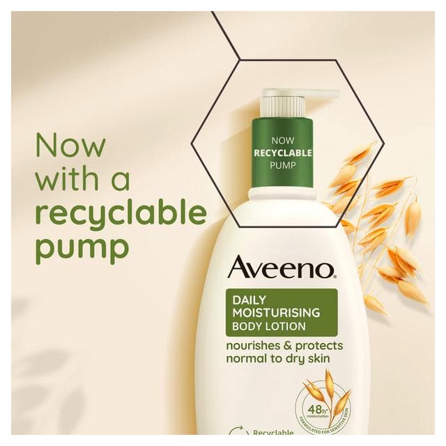 Aveeno Daily Moisturising Body Lotion Suitable For Sensitive Skin 500ml - gallery image 4