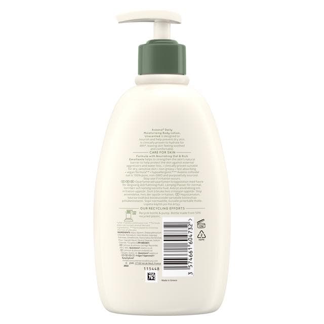 Aveeno Daily Moisturising Body Lotion Suitable For Sensitive Skin 500ml - gallery image 6