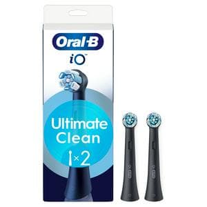 Oral-B iO Ultimate Clean Black Toothbrush Heads x2
