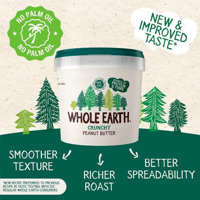 Whole Earth Crunchy Peanut Butter 1kg - gallery image 3