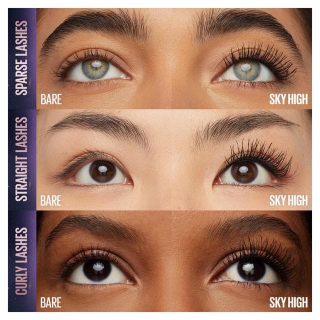 Maybelline Mascara Lash Sensational Sky High Waterproof Volumizing and Thickening Mascara 01 Black - gallery image 5